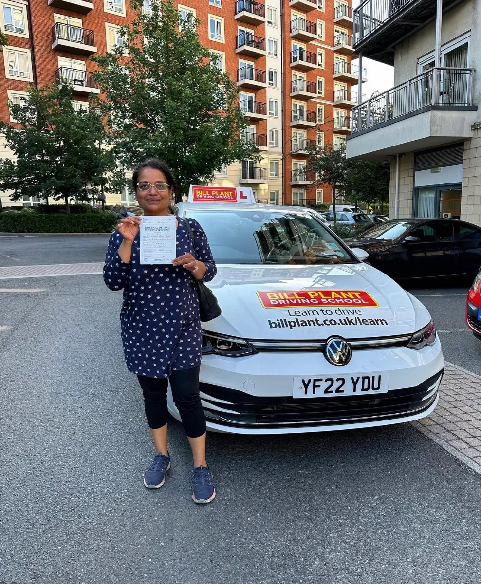 Laureen passed their driving test
