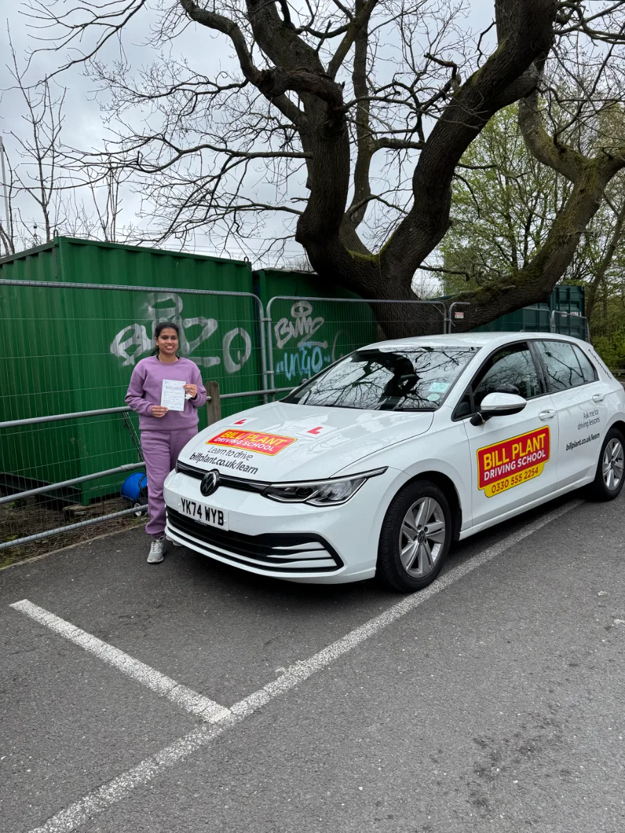 Abygail passed their driving test