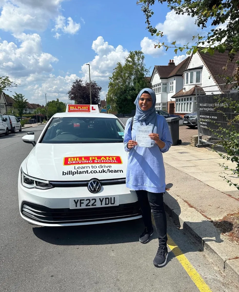 Sabahat passed their driving test