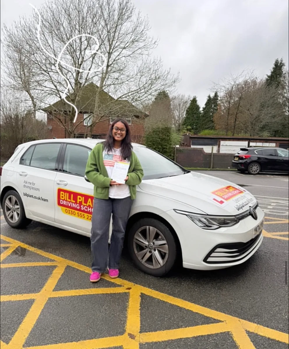 Katherine passed their driving test