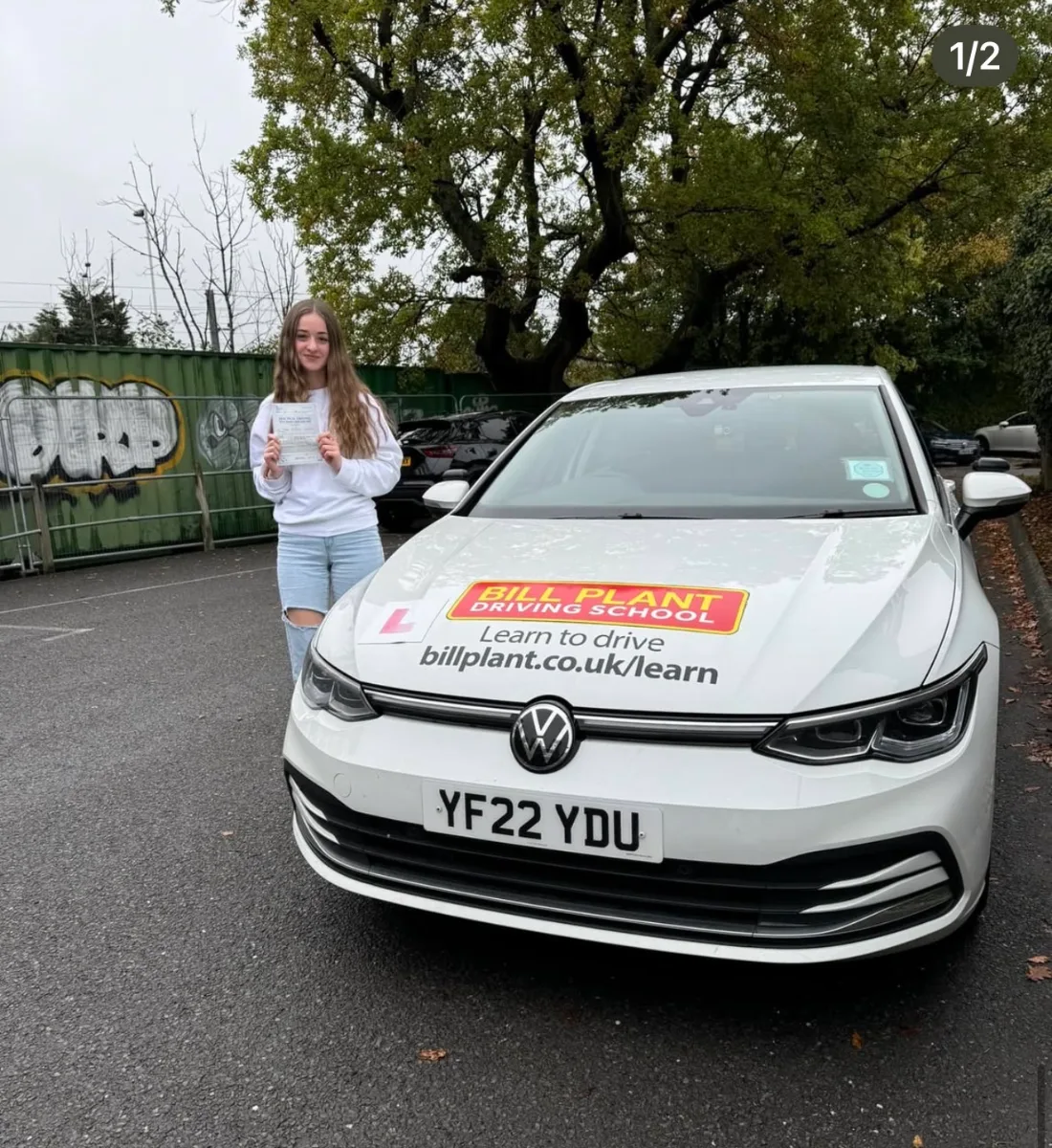 Jessica passed their driving test