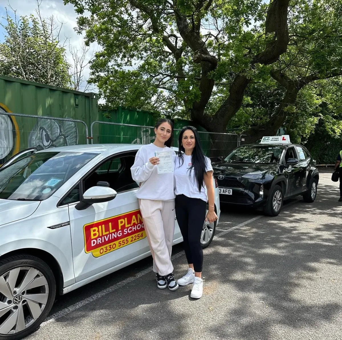 Stephanie passed their driving test